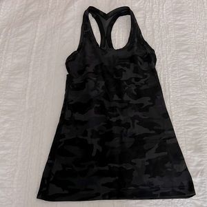 Lululemon black camo racerback tank
